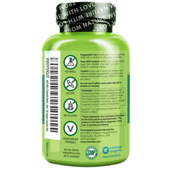 Naturelo capsule array with whole food ingredients and organic fruits and veggies