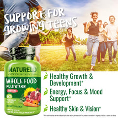Naturelo bottle nutrition facts emphasizing minerals and vitamins