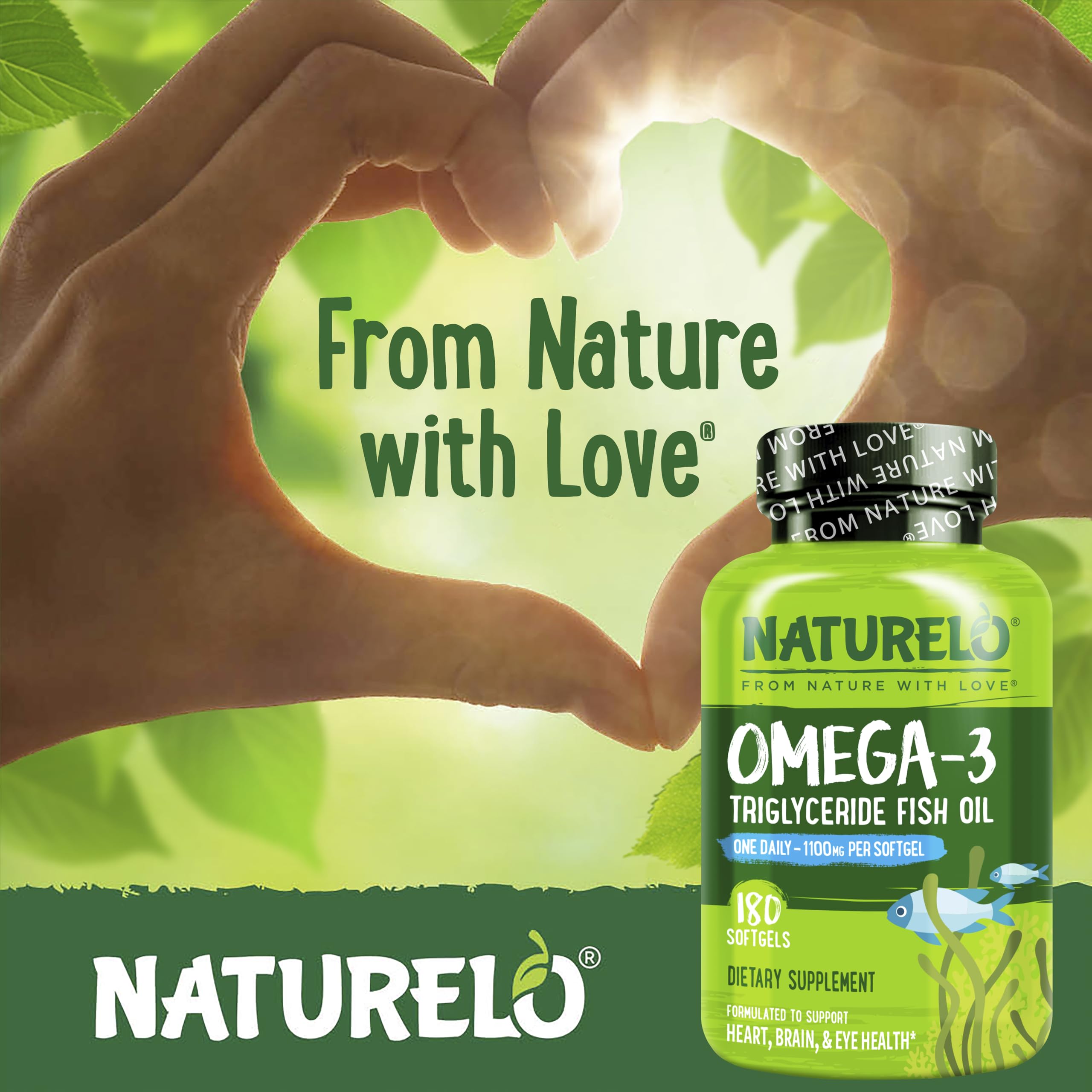 Naturelo triglyceride-form capsules indicating enhanced absorption potential