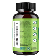 Naturelo CoQ10 bottle label highlights ingredients and BioPerine absorption boost