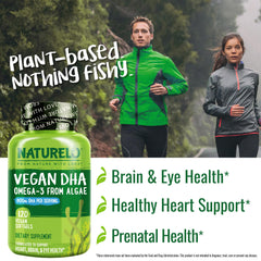 Brain health visual with Naturelo DHA for cognition and focus support