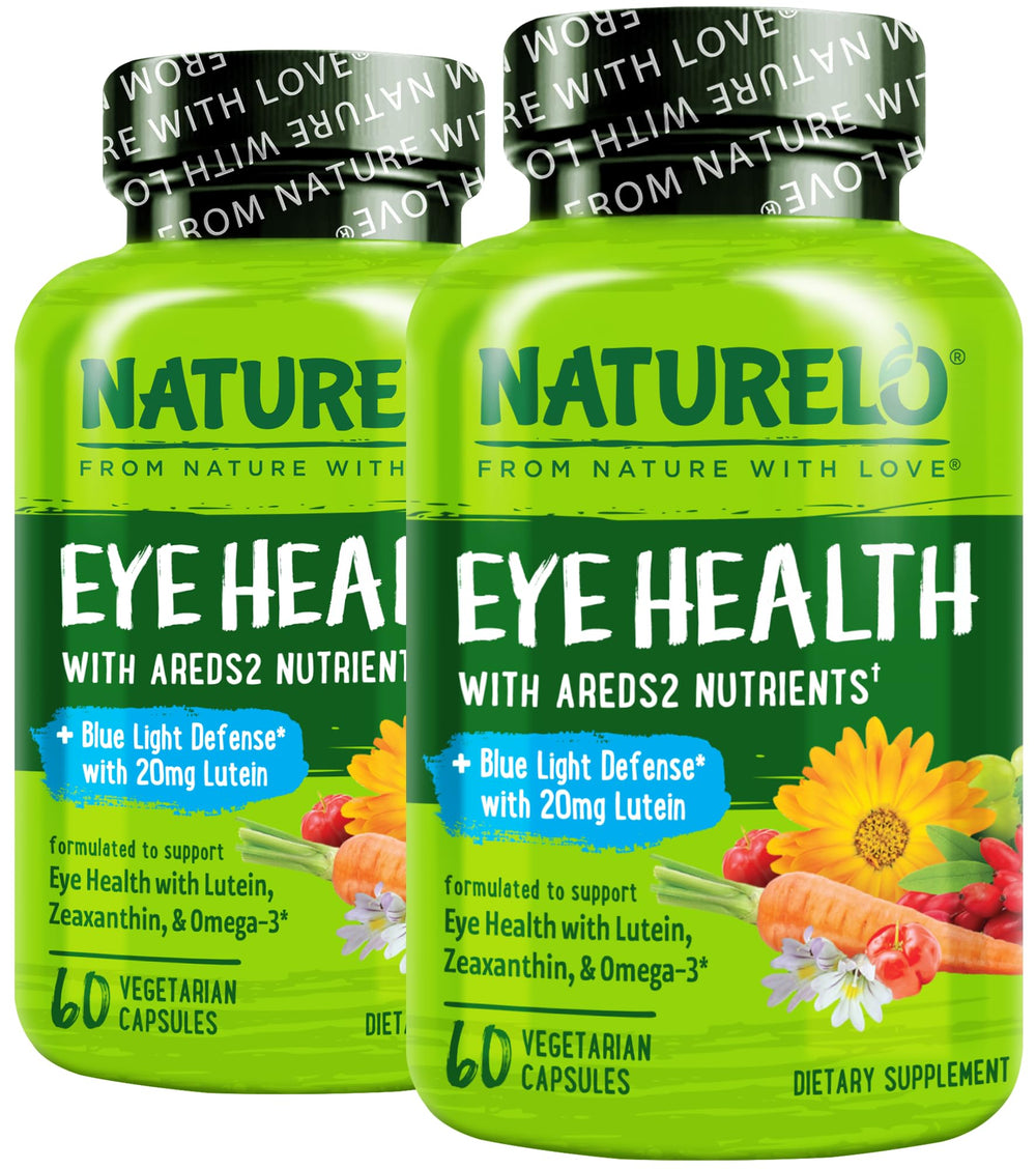 Naturelo Eye Vitamins AREDS2 bottle front for reliable eye support