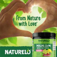 Naturelo Magnesium Powder dissolving in water, quick mix for a fizzy drink.