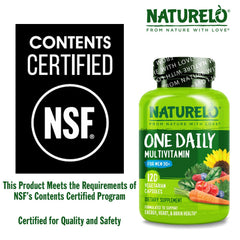 Naturelo Men's Multivitamins bioactive B vitamins information on label