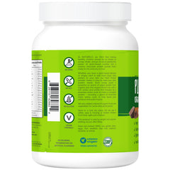 Naturelo brand emphasizing natural nutrition and plant-based protein