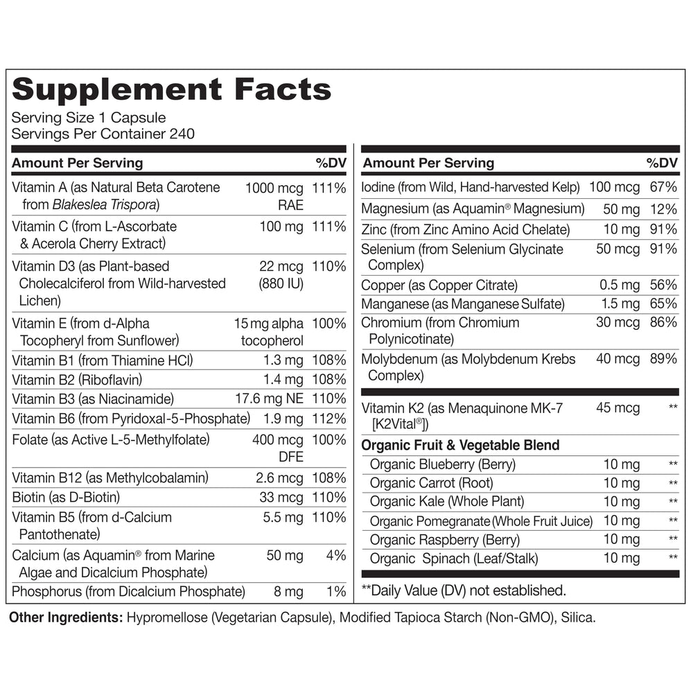 Naturelo Organic fruits and vegetables emphasize whole foods used for daily nutrition.