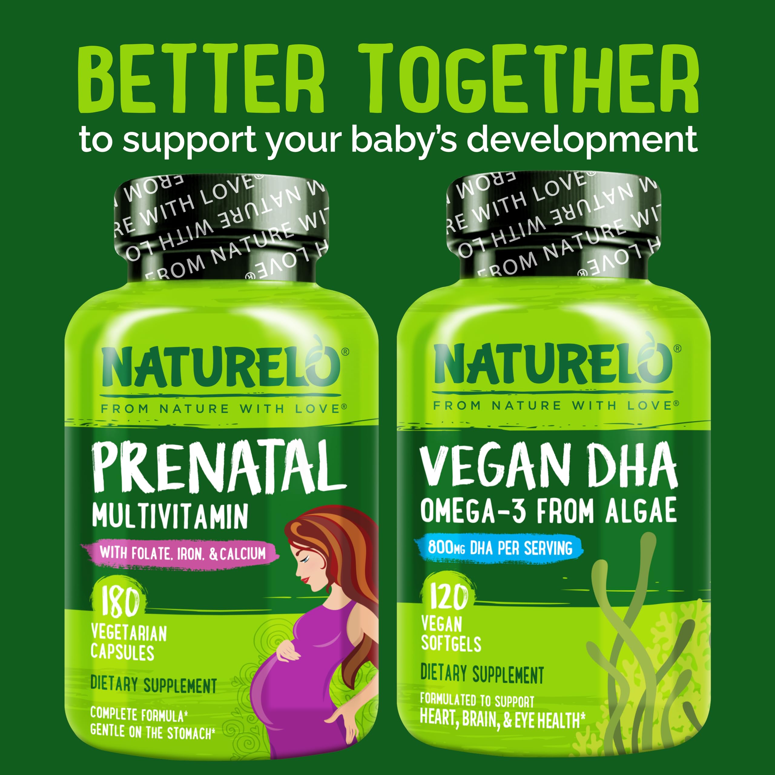 Naturelo Prenatal nutrition facts provide key ingredients like choline and iodine.
