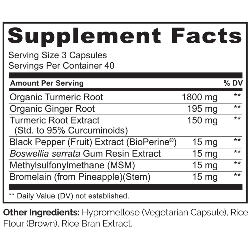 Naturelo Turmeric Curcumin capsules pile emphasizes plant-based joint support.