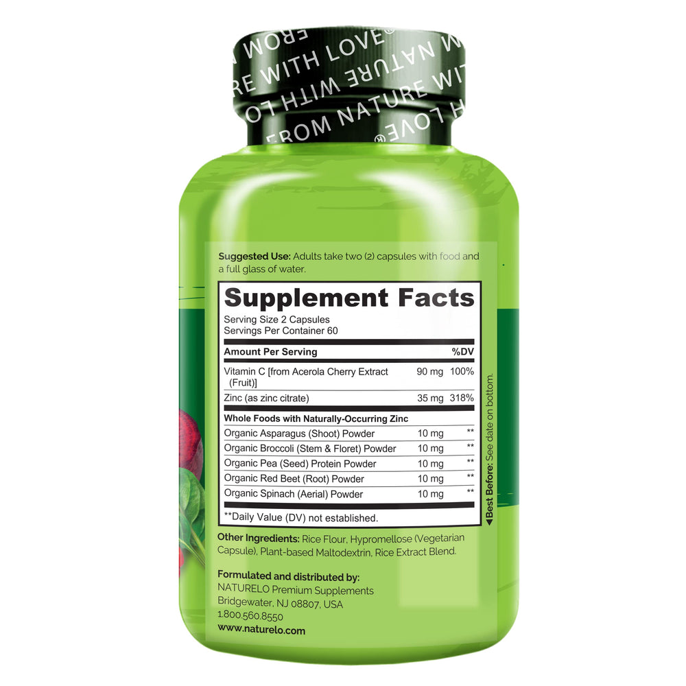 Naturelo Vegan Zinc Immune daily routine use suggests seamless use.