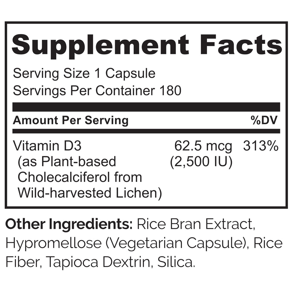Close-up of Naturelo Vitamin D capsules, showing vegan D3 for daily bone health.