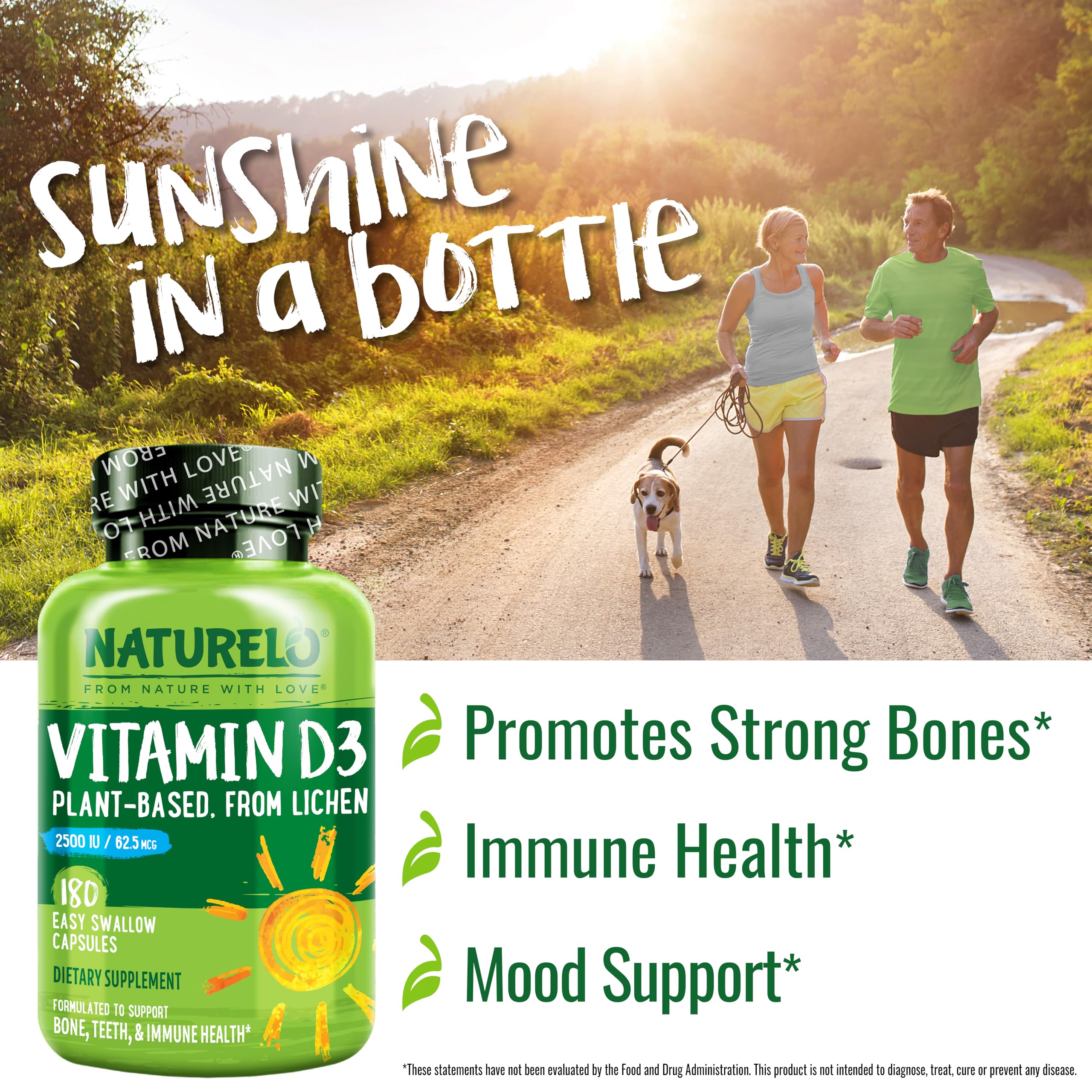 Naturelo Vitamin D pack of 2, convenient supply for ongoing daily use.
