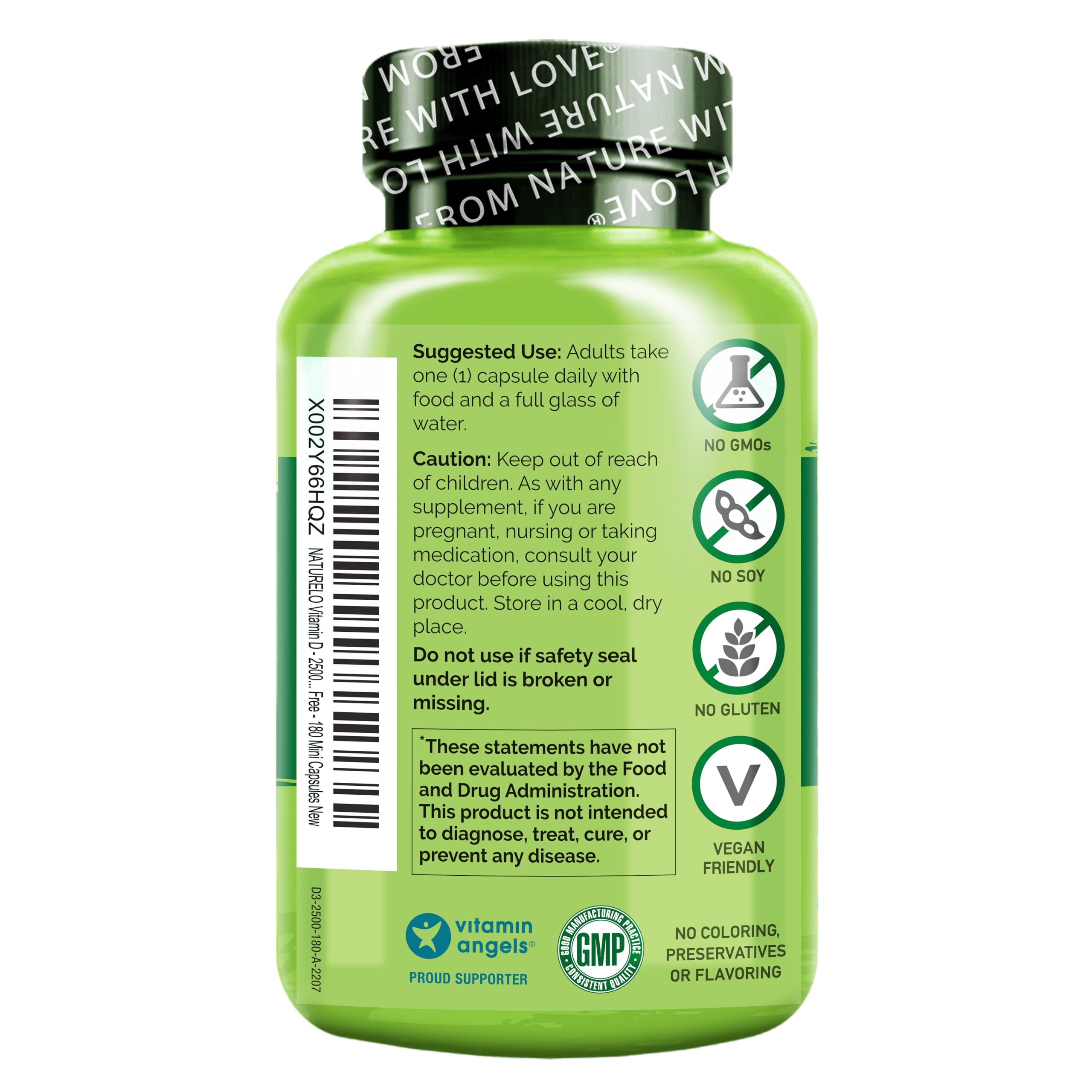 Naturelo Vitamin D from plant-based D3, ideal for consistent immune and bone routines.