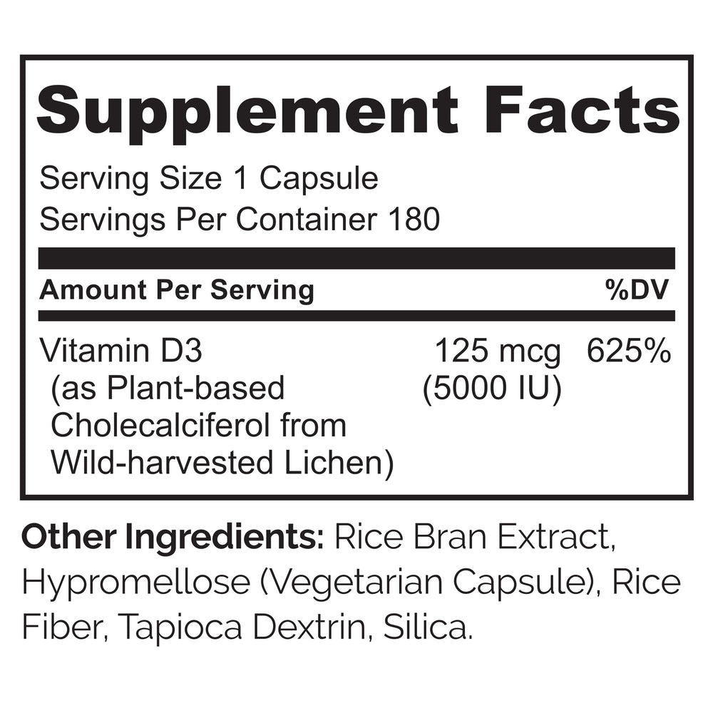 Non-GMO Naturelo D3 product on display with transparent ingredient sourcing.
