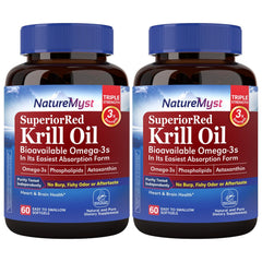 NatureMyst Krill Oil softgels pack showing convenient daily omega-3