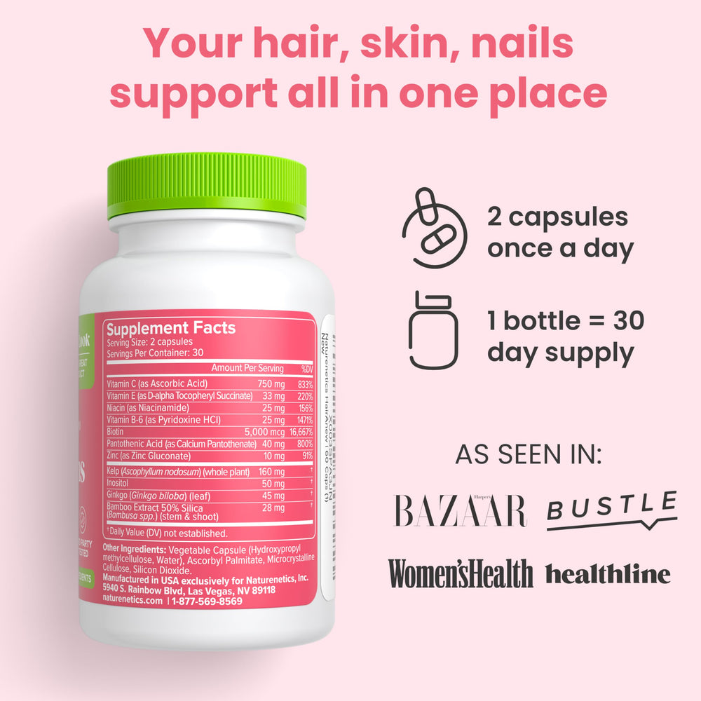 Naturenetics HairAnew Subscribe and Save option on packaging