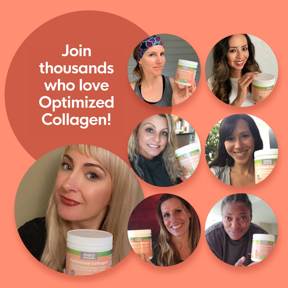 Naturenetics third-party tested collagen bottle emphasizing quality.