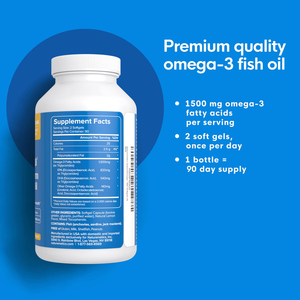 Naturenetics Omega-3 softgels close-up highlighting triglyceride form for absorption