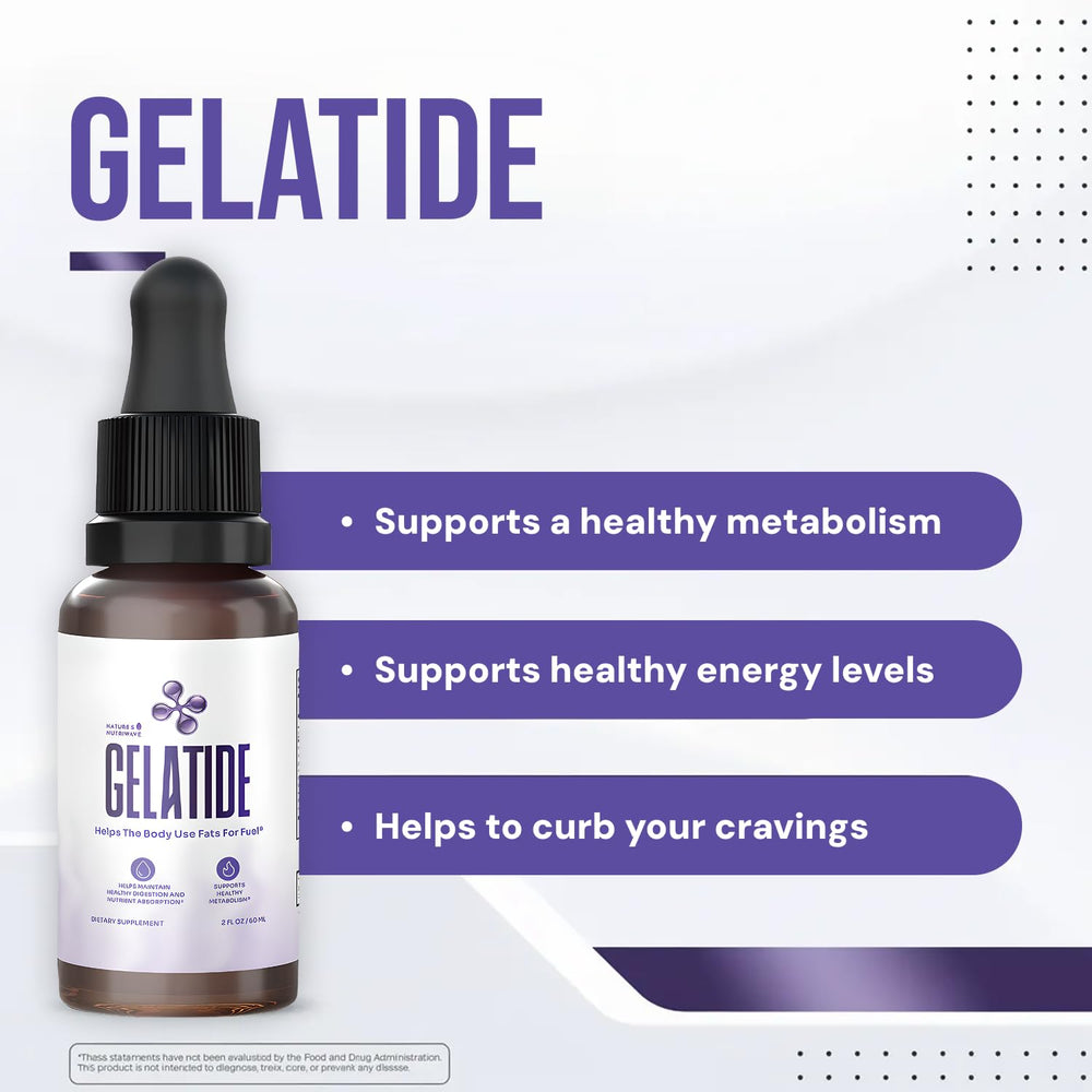 Gelatide dropper shows precise serving measurement.