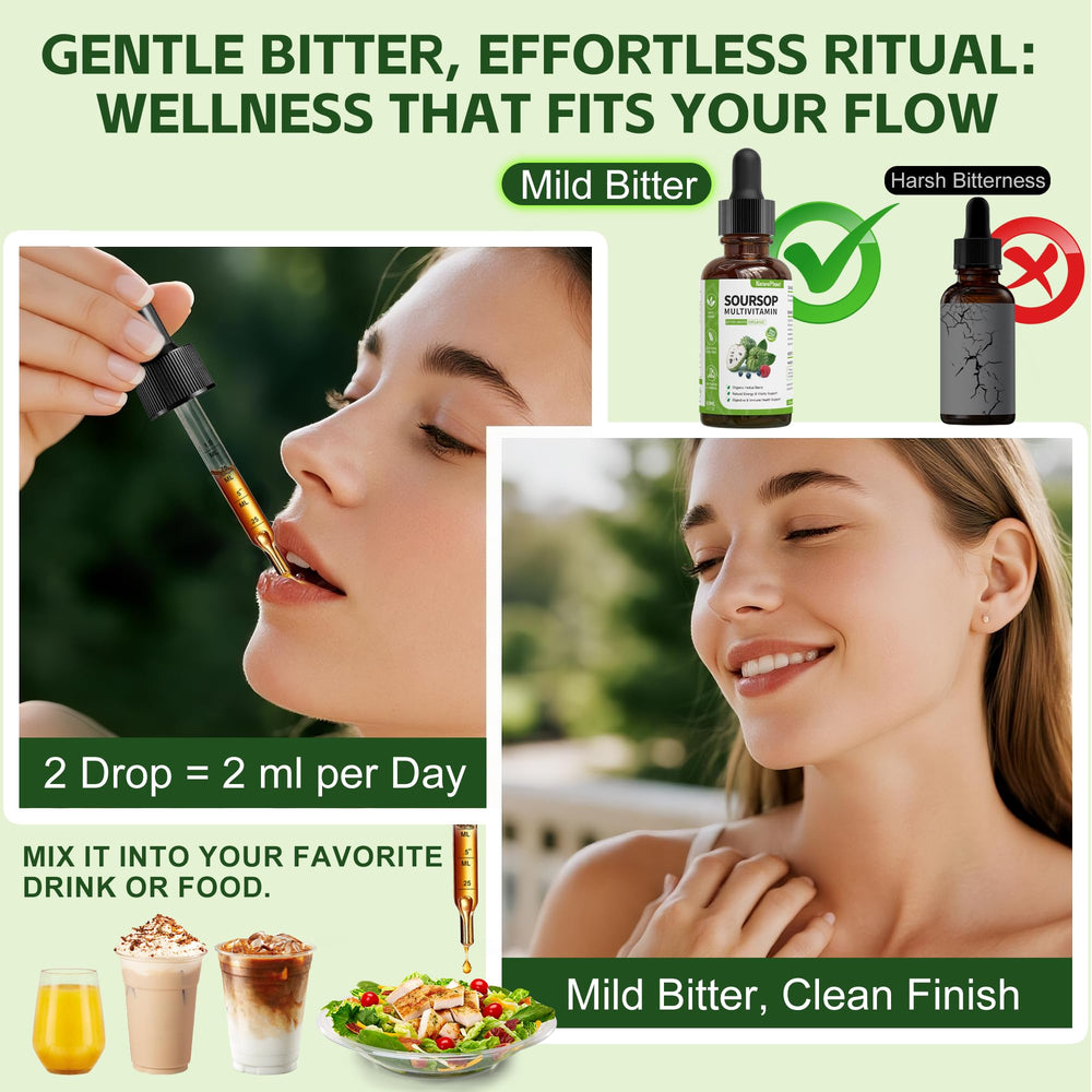 NaturePlanet bitters blend graphic with 10+ botanicals for digestive support
