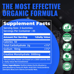 Three gummies per serving shown for simple, consistent dosing guidance.