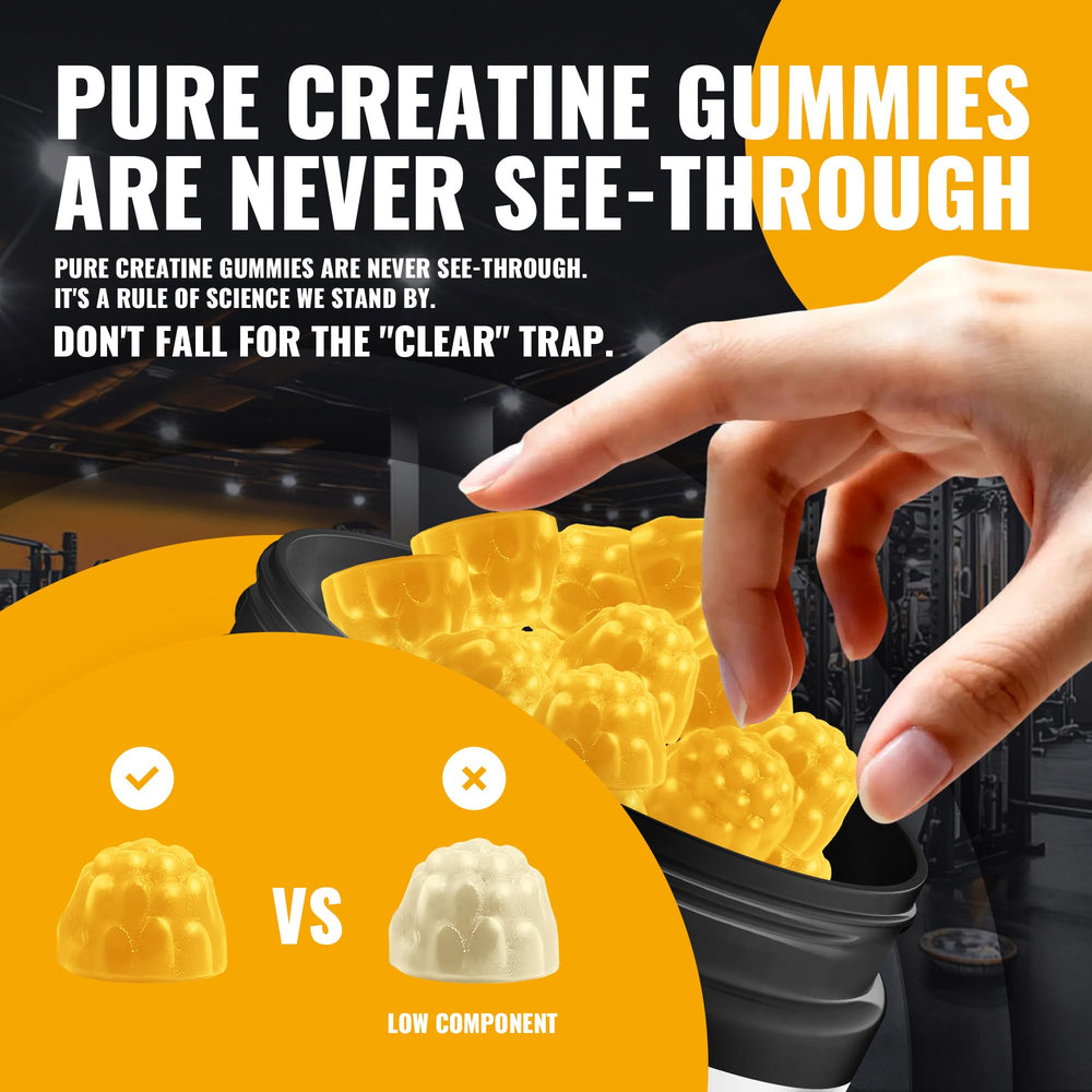 Natures Aid Creatine Monohydrate Gummies GMP-certified label signals quality.