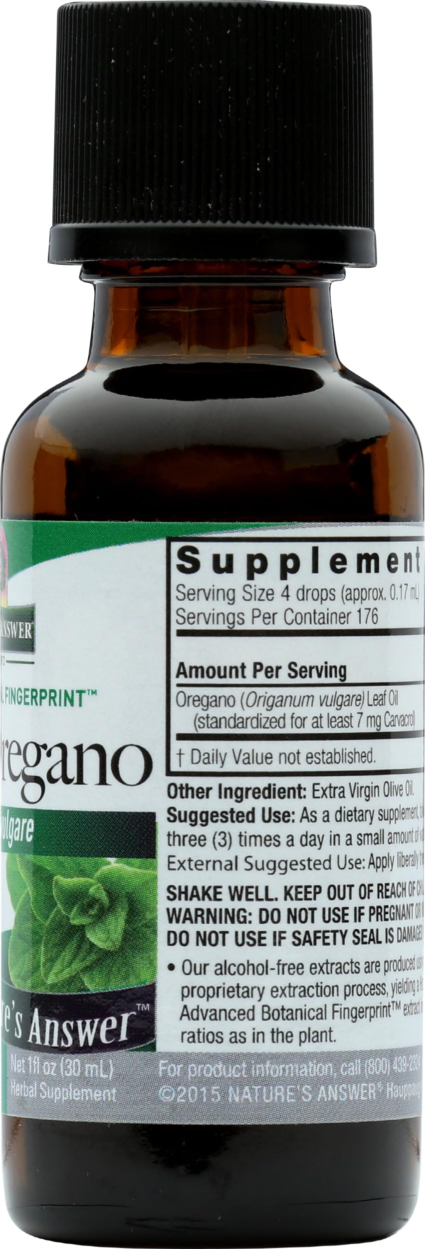 Dilution with carrier oil using Nature's Answer Oregano Oil for blends.