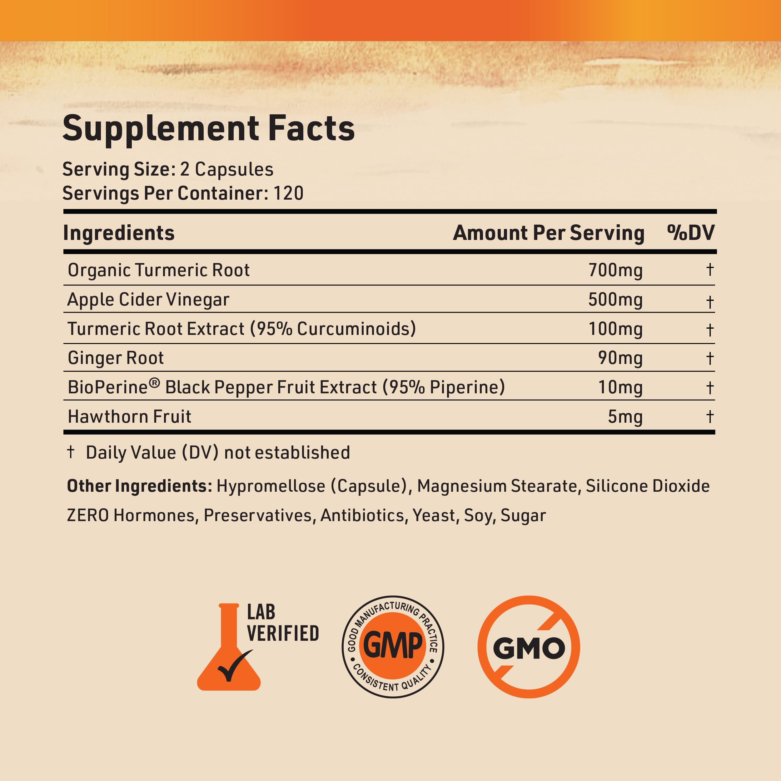 BioPerine black pepper extract boosts absorption in the blend.