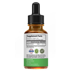 60 mL dropper bottle close-up with precise dosage marks