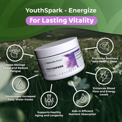NATURES BLAST YouthSpark ashwagandha-ingredient emphasized for daily balance.