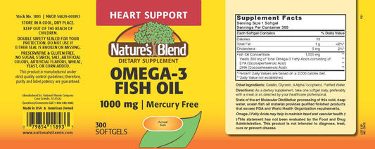 Close-up of omega-3 softgels pouring from bottle for everyday supplementation.