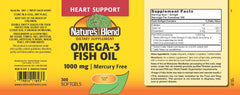 Close-up of omega-3 softgels pouring from bottle for everyday supplementation.