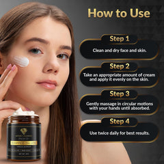 Hands applying Nature's Blessing whipped balm on skin