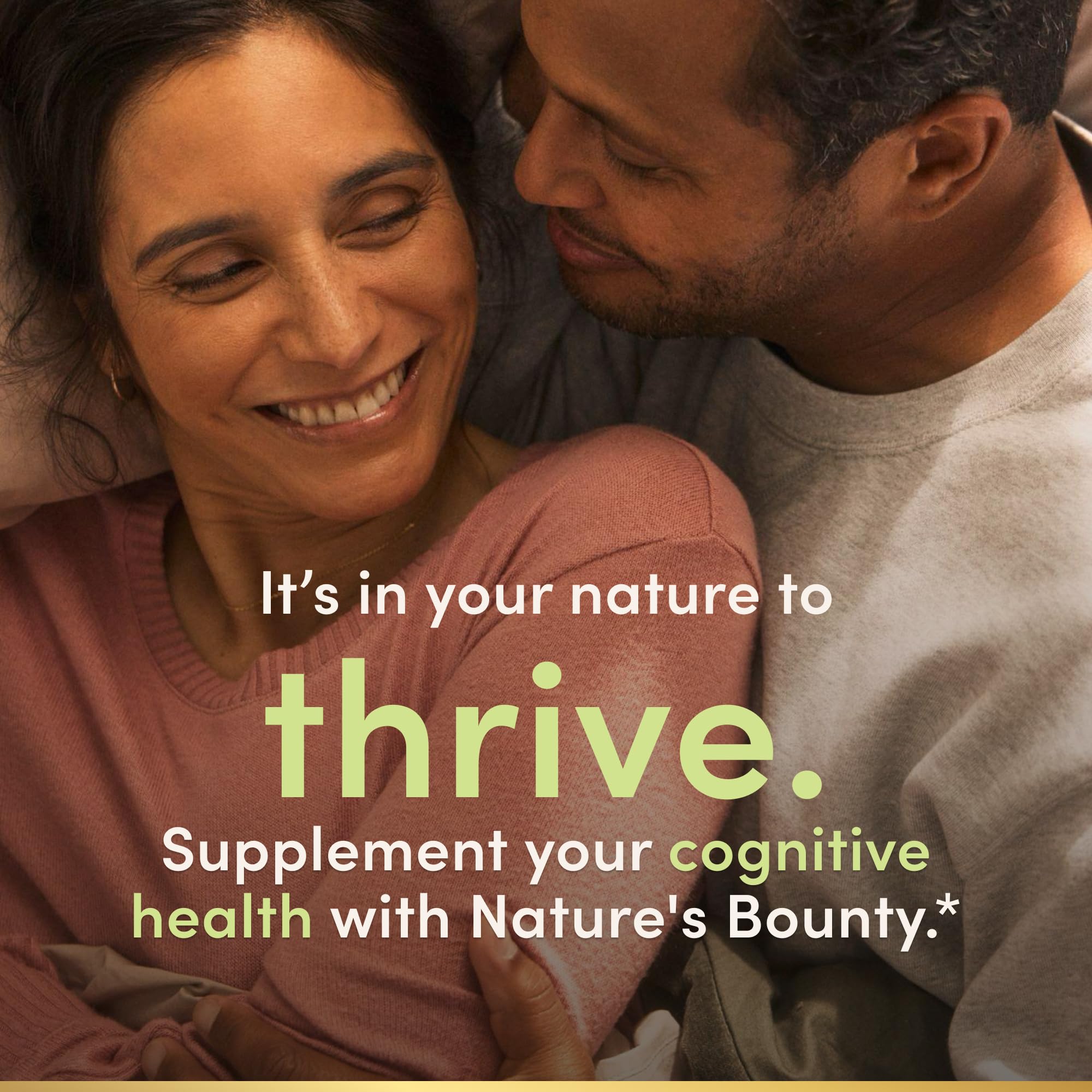 Nature's Bounty Active Mind label closeup highlights key ingredients and usage.