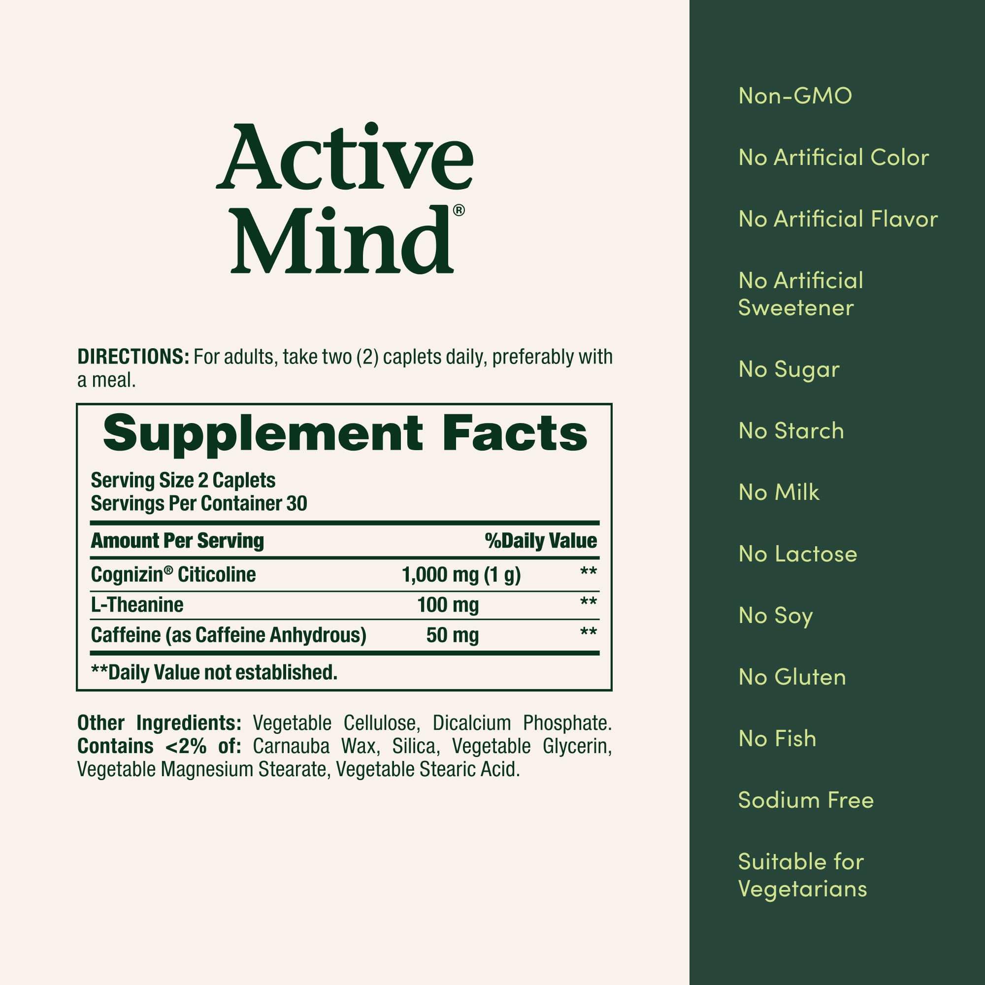 Nature's Bounty Active Mind stack with bottle and box for daily routine.