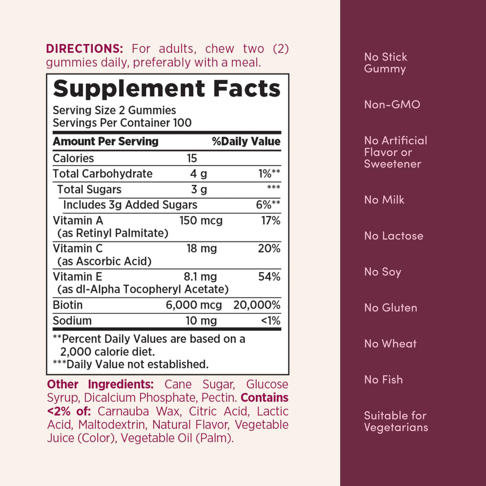 Nature's Bounty Advanced Hair Skin Nails gluten-free non-GMO skincare vitamins