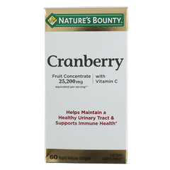 Nature's Bounty cranberry dietary supplement: pack of 2 bottles for convenient daily use.