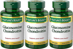 Nature's Bounty Glucosamine Chondroitin Complex bottle front supports joint health and flexible movement