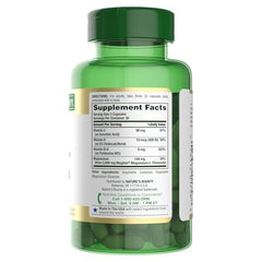 Nature's Bounty capsules inside bottle implying cognitive support.