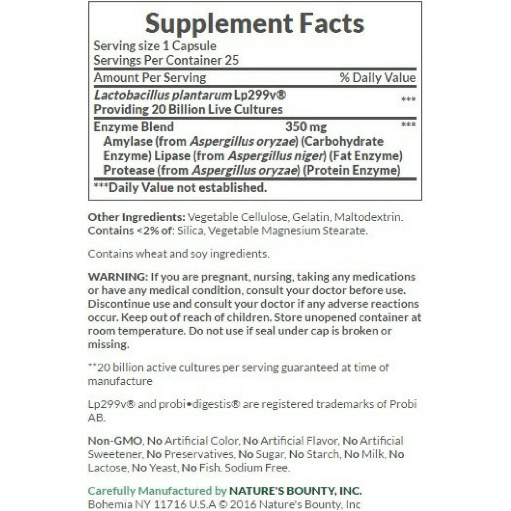 Nature's Bounty Probiotic GX 3-pack packaging for convenient daily use