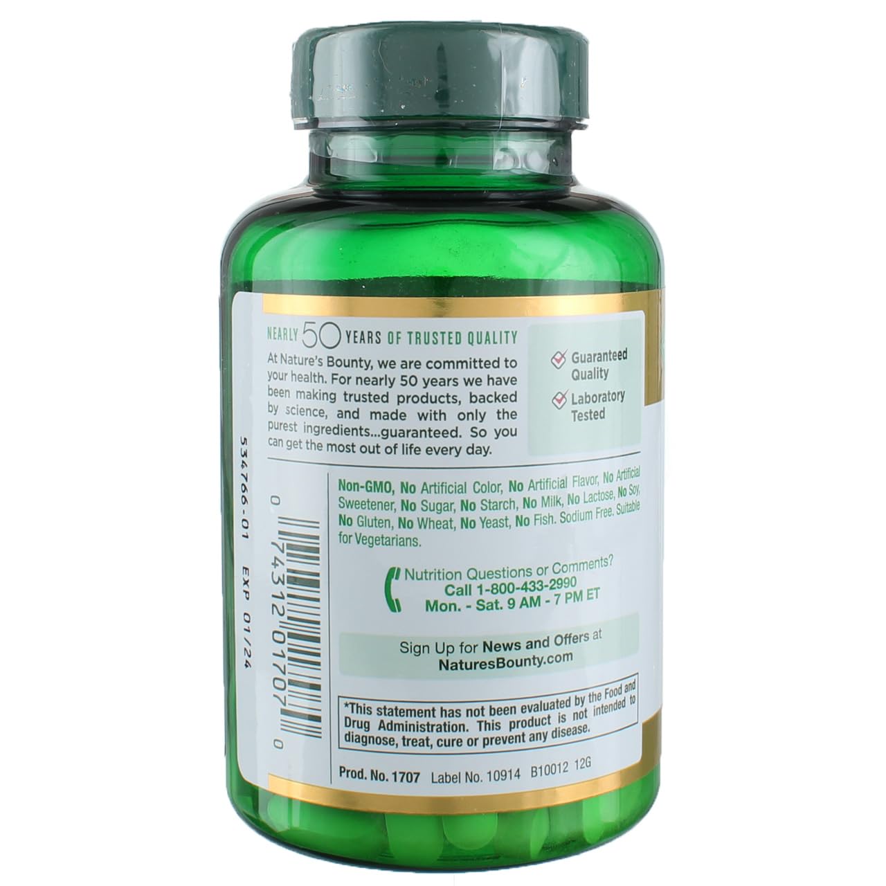Nature's Bounty Vitamin C caplets pack, easy-to-swallow daily supplement.