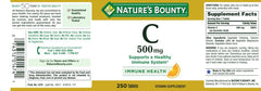 Nature's Bounty Vitamin C 500 mg scene showing routine for daily use