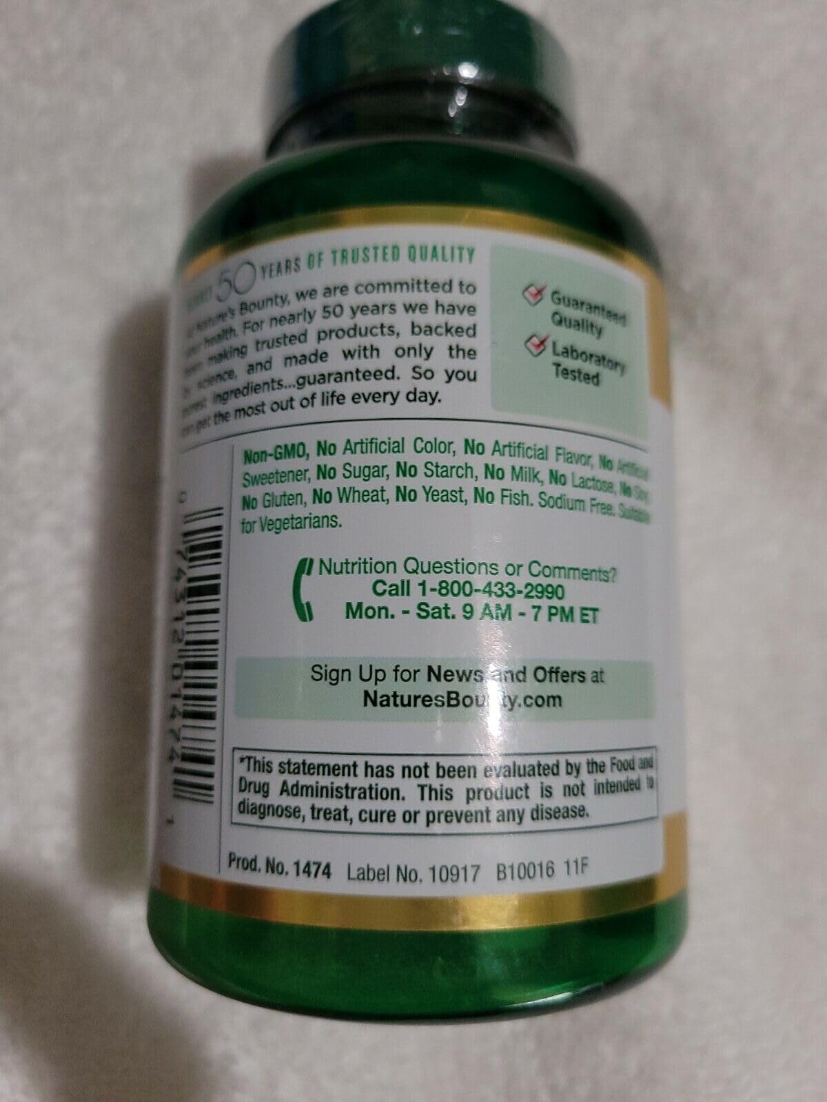 Nature's Bounty Vitamin C 500 mg pack on shelf for easy stocking