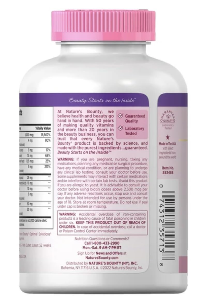 Vitamin C & E antioxidants from Nature's Bounty support radiant skin.
