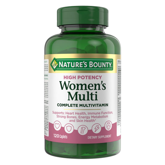 Nature's Bounty Women's Multivitamin bottle for daily wellness support.