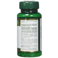 Pour of zinc caplets illustrating simple daily supplementation