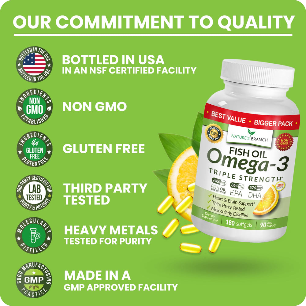 Nature's Branch wild-caught omega-3 supply for premium fatty acids