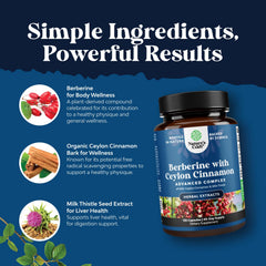 Natures Craft Antioxidant-rich berberine ingredients displayed together.