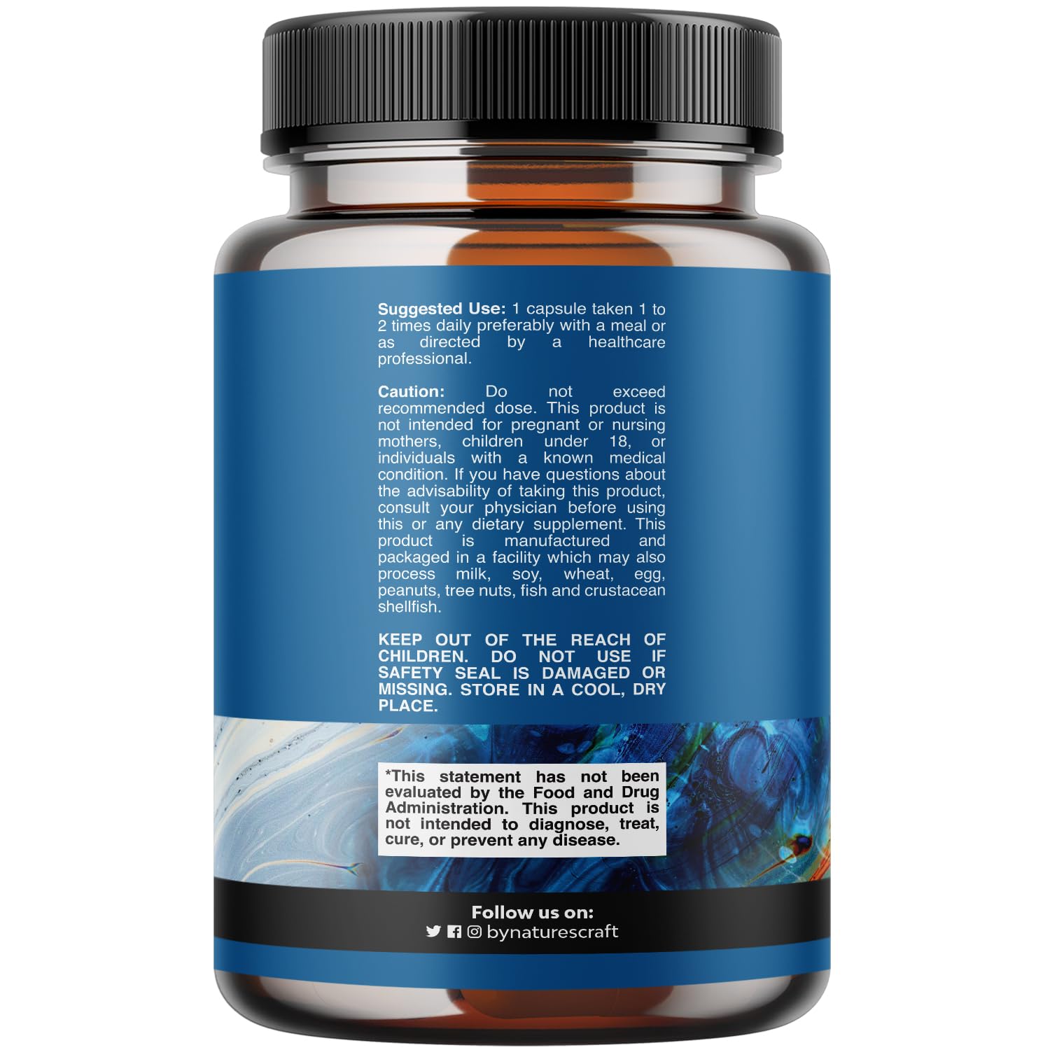 Natures Craft Ashwagandha capsules close-up for stress resilience