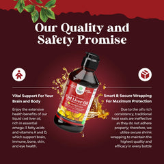 Natures Craft burpless cod liver oil ready for smooth daily consumption.