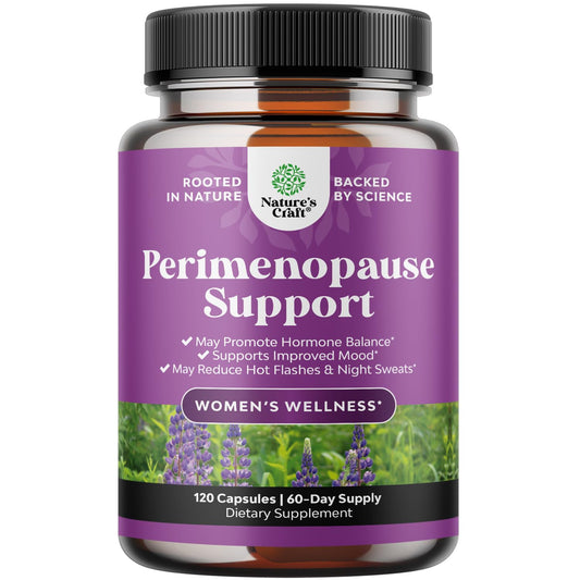 Natures Craft complete perimenopause bottle front showing the product name and design